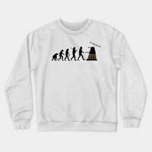 Dalek Destroy Human Evolution Silhouette Crewneck Sweatshirt